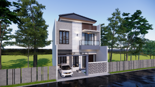Rumah 8x12m - Gambar 2